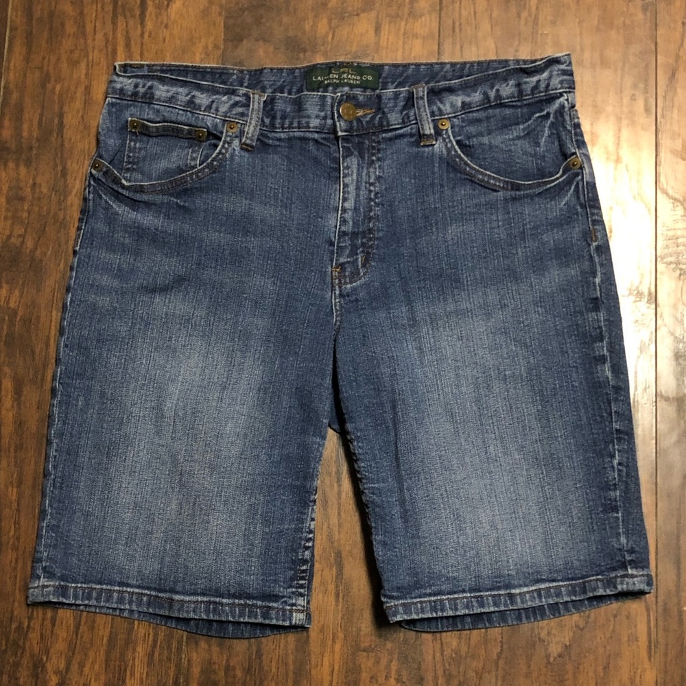 Lauren Ralph Lauren Blue Jean Denim Shorts Size 8